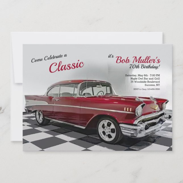 Convite aéreo Chevy Bel 1957 (Frente)