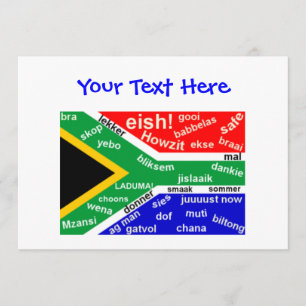 - Convite africano do calão - customizável sul