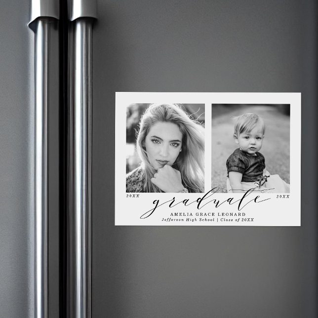 Convite Agora e Depois 2 Graduação de Fotos (Criador carregado)