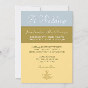 Convite alegre do abacaxi