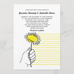 Convite alegre do casamento do dia especial