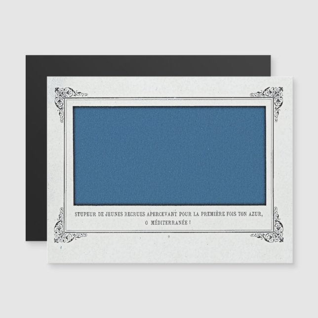 Convite Alphonse Allais, April Fools, Blue, Abstrato Art (Frente/Verso)