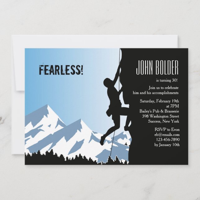 Convite alpino do montanhista (Frente)