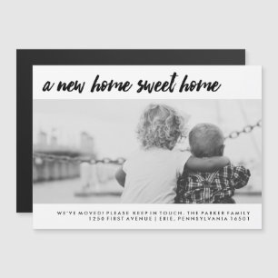 Convite Alteração de Endereço Foto da família moderna