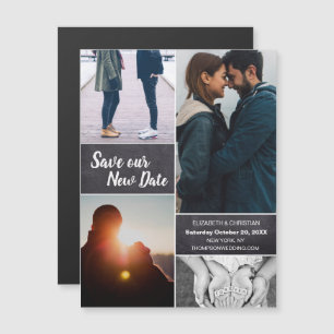 Convite Alterar a data Salvar nossa nova data Foto de casa