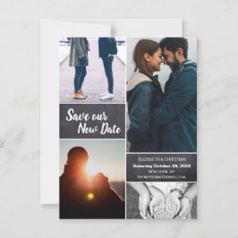 Convite Alterar a data Salvar nossa nova data Foto de casa