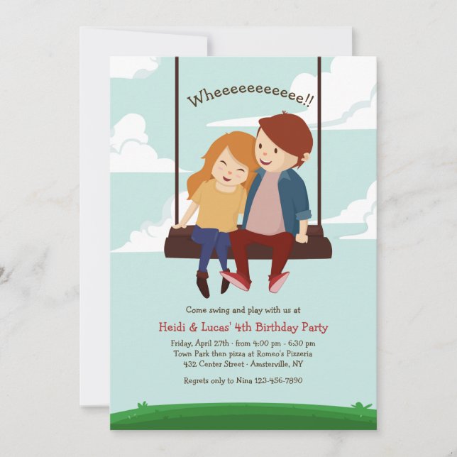 Convite alto de balanço (Frente)