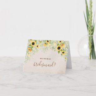 Convite Amarelo Sunflower Watercolor Seja Minha Placa De B