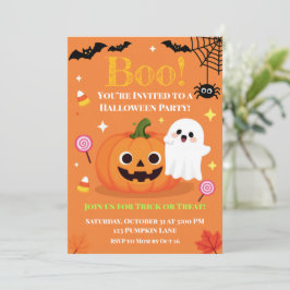 Convite Amigável para Festa de Halloween Infantil