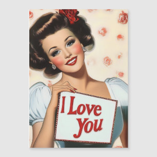 Convite Amor com Pin-Up Retroativo