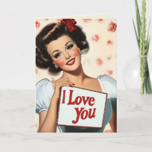 Convite Amor com Pin-Up Retroativo