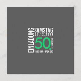 Convite aniversário (cores Cinzentas ou próprio)