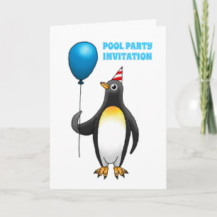 Convite Aniversário da Festa de Piscina de Verão