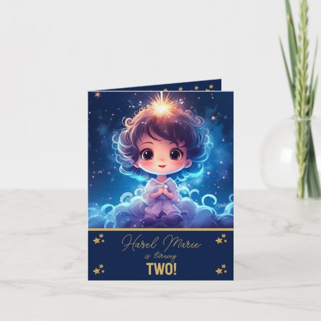 Convite Aniversário da Pequena Princesa Estrelada Twinkle (Frente)