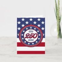 Aniversário de 250 anos da América com a bandeira