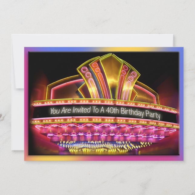 Convite aniversário de 40 anos Marquês (Frente)