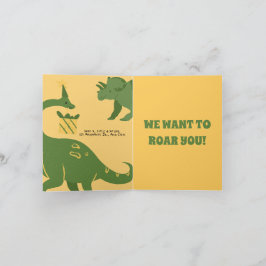 Convite Aniversário de Animais da Festa Roar