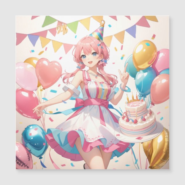 Convite Aniversário de Anime (Frente)