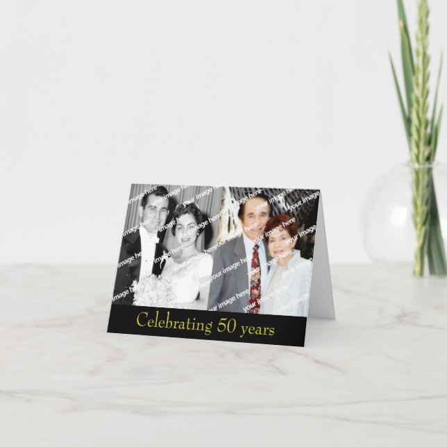 Convite Aniversário de Ouro do Passado e Presente (Frente)