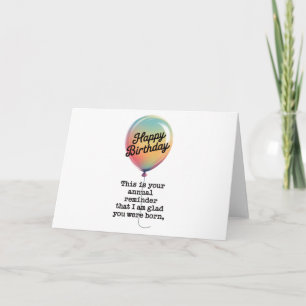 Convite Aniversário Engraçado Estou Feliz Que Tinhas Nasce