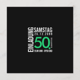 Convite aniversário (Preto ou cores próprias)