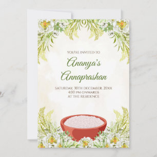 Convite Annaprasan e cartão de cerimônia Annaprash