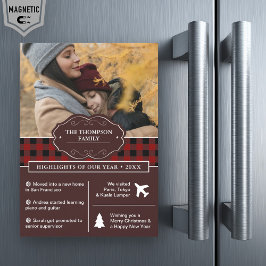 Convite Ano da Xadrez de Buffalo Vermelho em Revisão da Fo