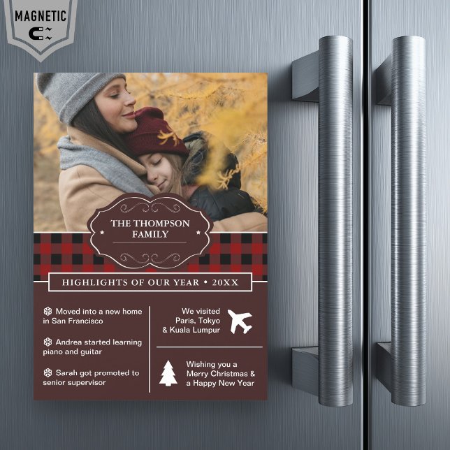 Convite Ano da Xadrez de Buffalo Vermelho em Revisão da Fo (Criador carregado)