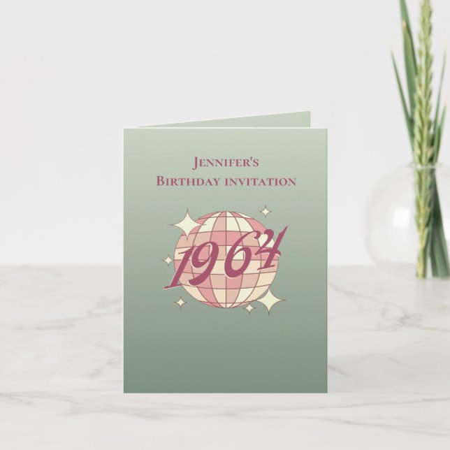 Convite Ano de 1964 60.º aniversário (Frente)