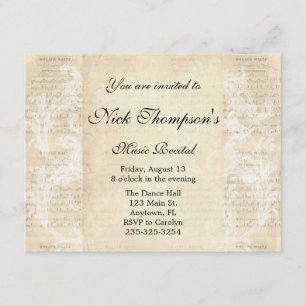 Convite antigo do considerando da música