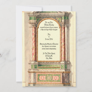 Convite Antiquado Marble Altar