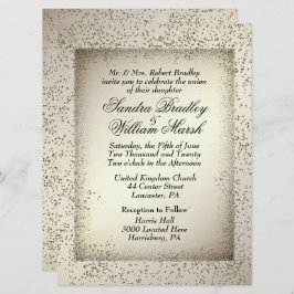 Convite Antiquado para Casamento com Literatura