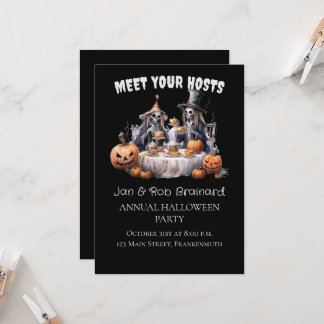 Convite Anual do Festa de Halloween para Ghoulish