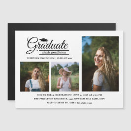 Convite Anúncio de Festa de formatura de Foto Moderno 3