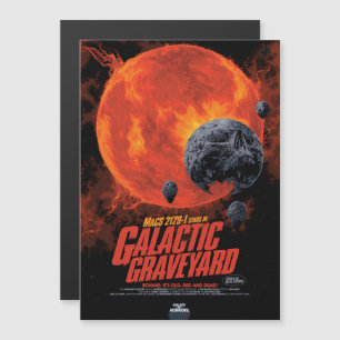 Convite Anúncio de Filme de Horror SciFi, Cemitério Galáti