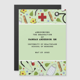 Convite Anúncio de Graduação na Enfermeira
