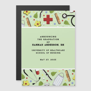 Convite Anúncio de Graduação na Enfermeira
