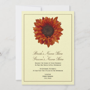 Convite ao Casamento outono - Da Noiva e do noivo