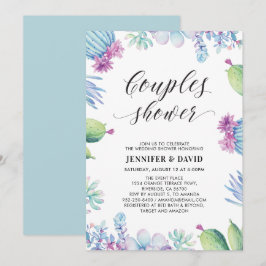 Convite ao Chá de casamento de Casais Sucultos