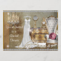 CONVITE AO Chá de casamento Glamourous