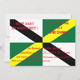 Convite ao chá de fraldas com Sinalizador da Cidad