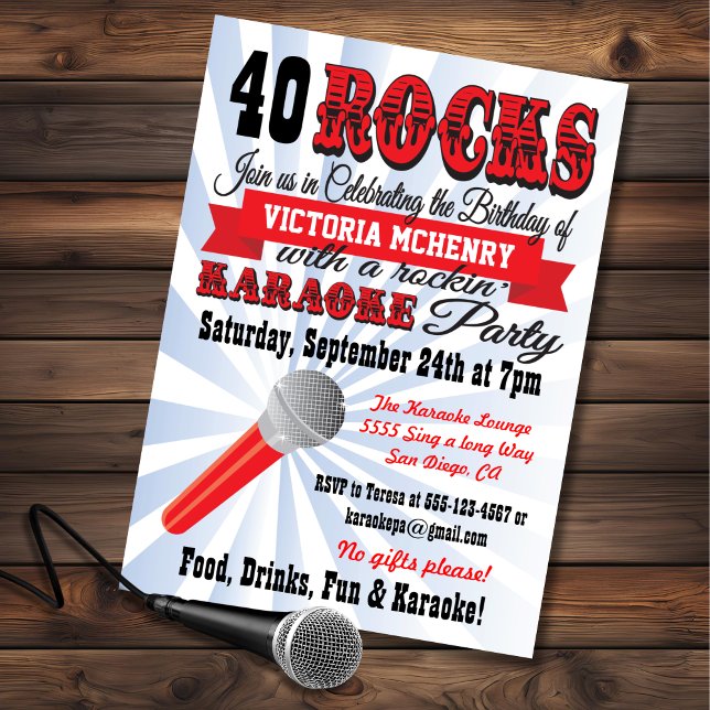 Convite ao estilo Poster de Festa de aniversário d (Criador carregado)