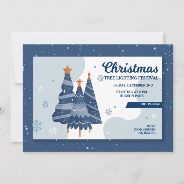 Convite ao Festival de Iluminação da Árvore de Nat (Frente)