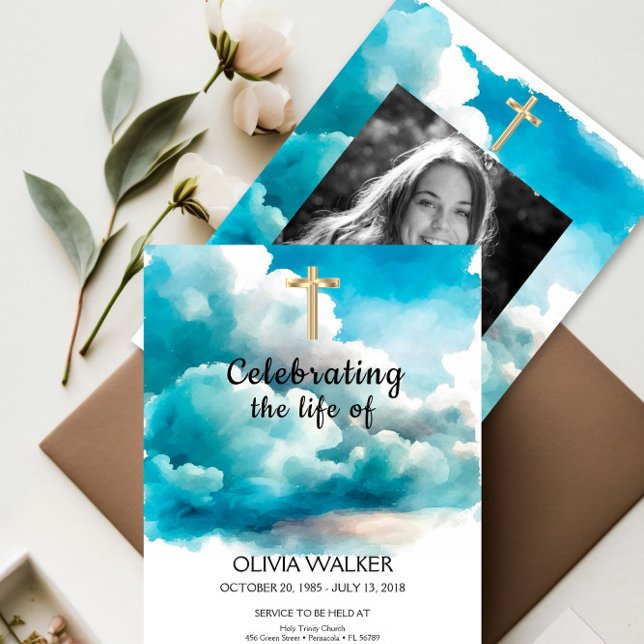 Convite ao funeral azul, Celebrando a vida (Criador carregado)