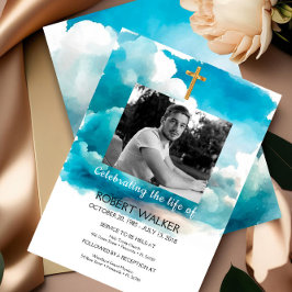 Convite ao funeral Azul, Celebrando a Vida em