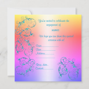 CONVITE AO NOIVADO pastel MODERN