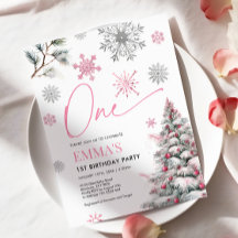 Convite ao primeiro aniversario, Inverno Um Aniver