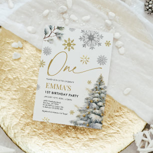 Convite ao primeiro aniversario, Inverno Um Aniver