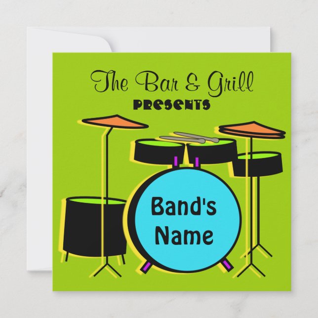 Convite ao vivo para música (Frente)