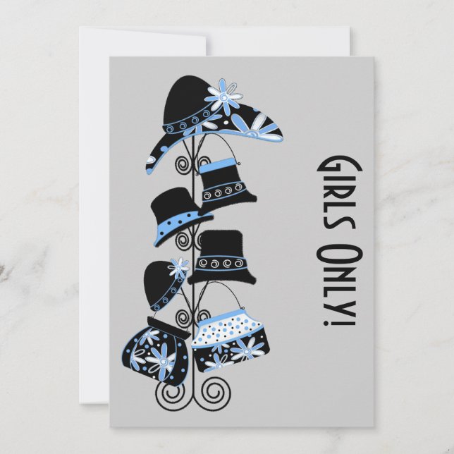 Convite Apenas para Meninas (Frente)